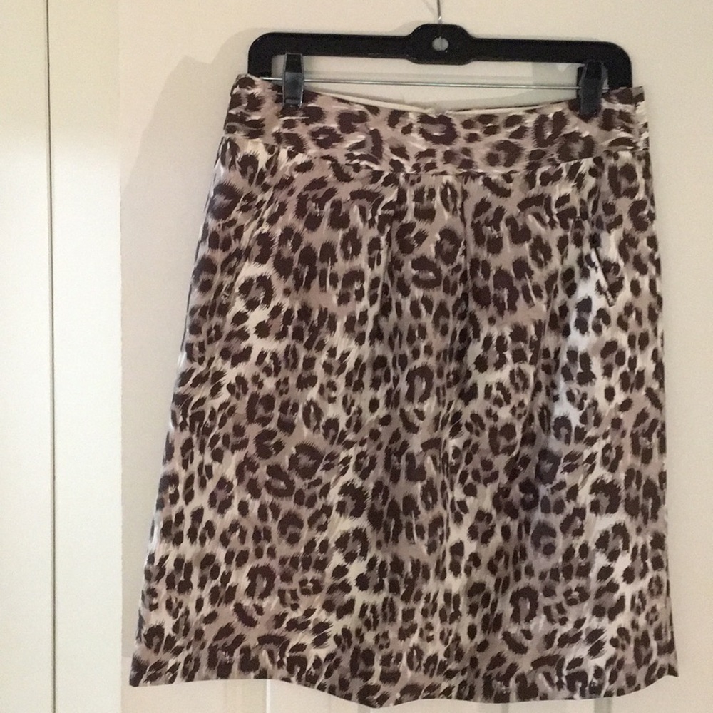 Leopard print skirt